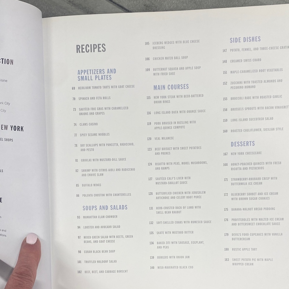 Williams Sonoma New York Cookbook with Gray and Blue Cover - Picture 16 of 17